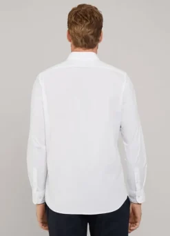 slim fit stretch poplin shirt