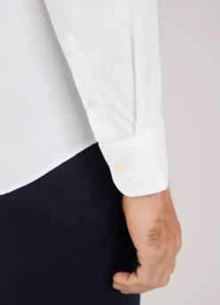 slim fit stretch poplin shirt