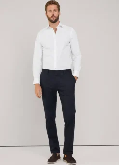 slim fit stretch poplin shirt