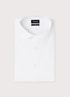 slim fit stretch poplin shirt