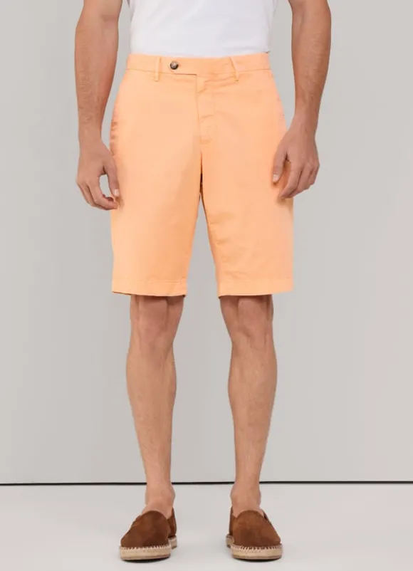 stretch chino bermuda shorts