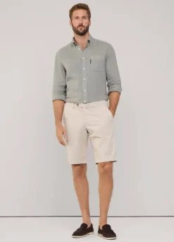 stretch chino bermuda shorts