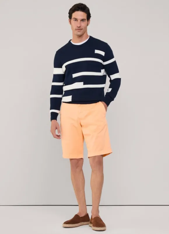 stretch chino bermuda shorts