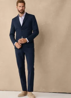 stretch seersucker blazer