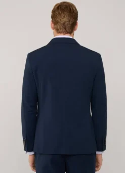 stretch seersucker blazer