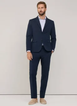 stretch seersucker blazer