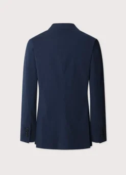 stretch seersucker blazer