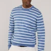 striped crew neck jumper