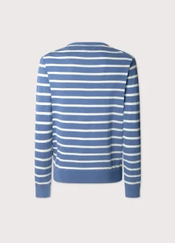 striped crew neck jumper