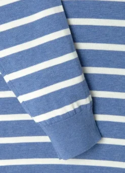 striped crew neck jumper