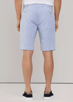 striped seersucker bermuda shorts