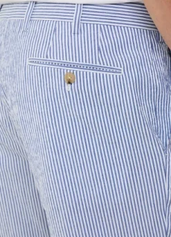 striped seersucker bermuda shorts