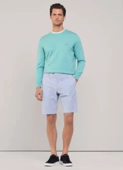 striped seersucker bermuda shorts