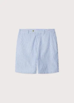 striped seersucker bermuda shorts