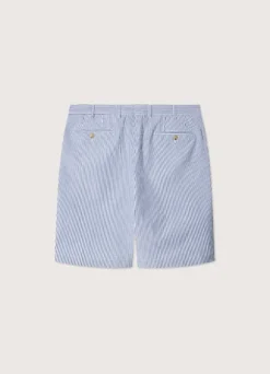 striped seersucker bermuda shorts