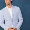 striped seersucker blazer
