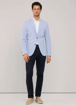 striped seersucker blazer