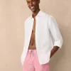striped seersucker swim shorts