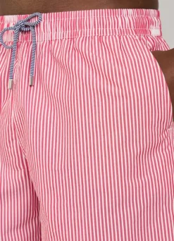 striped seersucker swim shorts