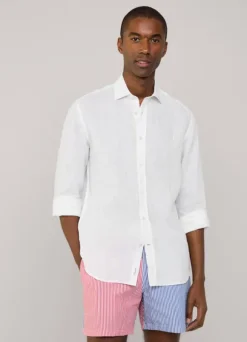 striped seersucker swim shorts