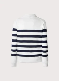 striped shawl collar cardigan