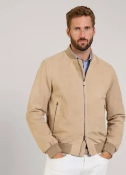 suede bomber jacket