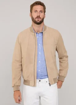 suede bomber jacket