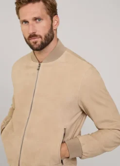 suede bomber jacket