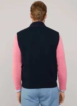 suede hybrid gilet
