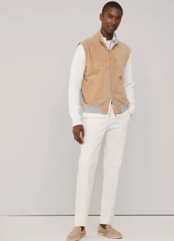 suede hybrid gilet