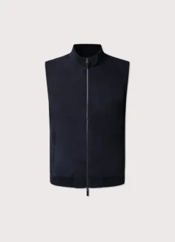 suede hybrid gilet