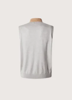 suede hybrid gilet