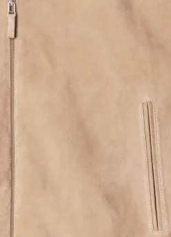 suede hybrid gilet