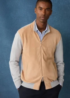 suede hybrid jacket