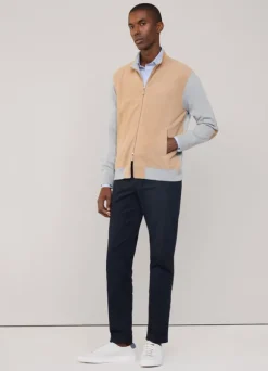 suede hybrid jacket