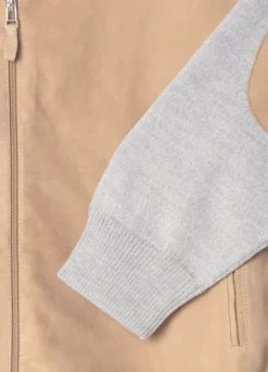 suede hybrid jacket