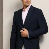 two-button stretch blazer
