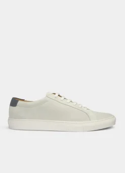 two-tone suede trainers