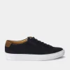 two-tone suede trainers