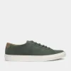 two-tone suede trainers