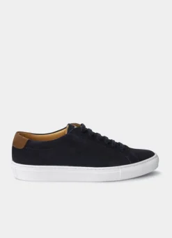 two-tone suede trainers