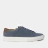 two-tone suede trainers
