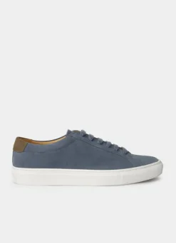 two-tone suede trainers
