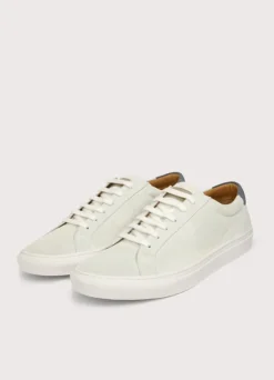 two-tone suede trainers