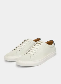 two-tone suede trainers
