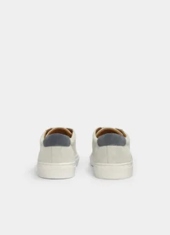 two-tone suede trainers