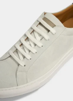 two-tone suede trainers