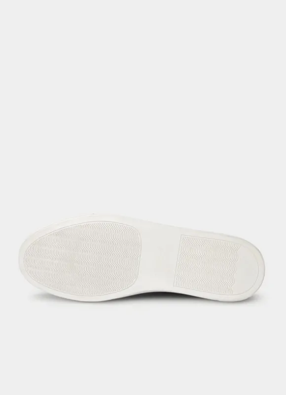 two-tone suede trainers