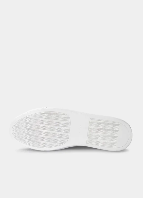 two-tone suede trainers