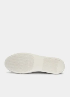 two-tone suede trainers
